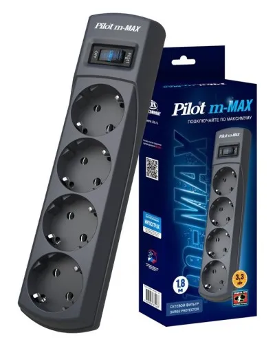 Pilot m-MAX 1.8м. Сетевой фильтр. Pilot в Ярославле