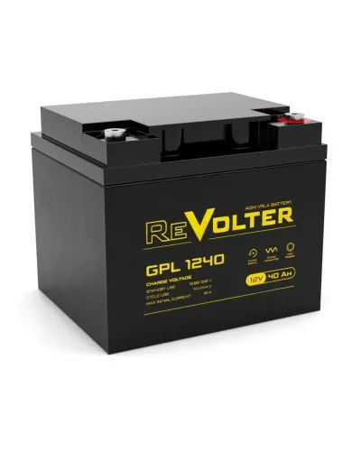 Revolter GPL 1240. Аккумулятор автомобильный герметичный свинцово-кислотный. Revolter в Ярославле