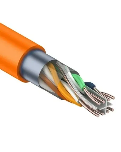 F/UTP, CAT 6, ZH нг(А)-HF, 4PR, 23AWG, INDOOR, SOLID, оранжевый, 305 м, REXANT (01-0151). Кабель «витая пара» (LAN) для структурированных систем связи. Rexant в Ярославле
