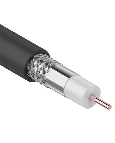 RG-6U, 75 Ом, CCS/Al/Al, 64%, 100 м OUTDOOR. REXANT (01-2202). Кабель коаксиальный радиочастотный. Rexant в Ярославле