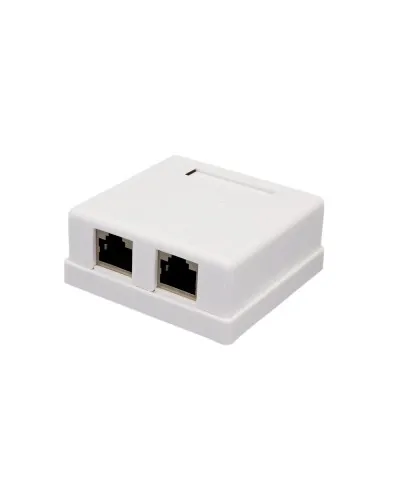 Розетка настенная RJ-45, 8P8C, Cat.6, 2 порта FTP (10-0353): Компьютерная розетка в Ярославле