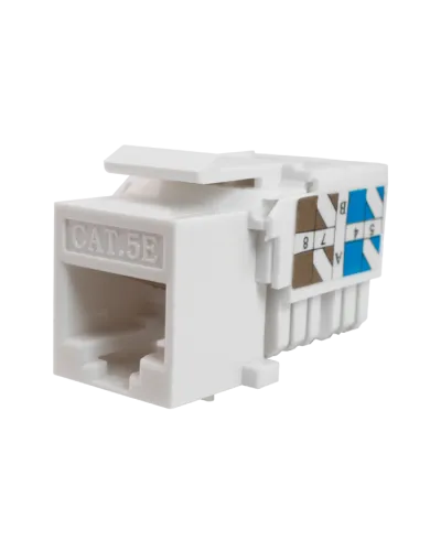 Модуль-вставка Keystone Кат5е, инстр.зад, белый UTP (10-0313): Вставка Keystone Jack RJ-45 в Ярославле