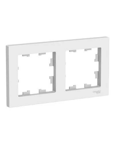 AtlasDesign рамка 2-местная универсальная, белый (ATN000102). Рамка. Systeme Electric в Ярославле