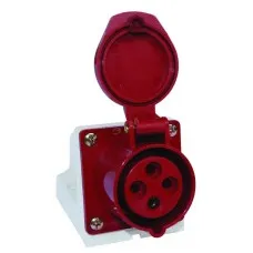 Розетка 114 стационарная 3Р+РЕ 16А 380В IP44 (SQ0602-0002). Розетка. TDM ЕLECTRIC