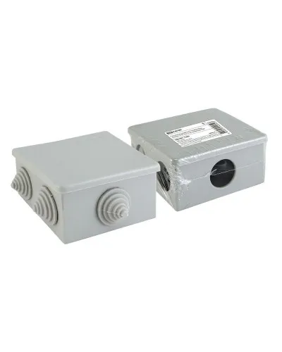 Распаячная коробка ОП 80х80х40мм, крышка, IP44, 6 вх. TDM (SQ1401-1235). Распаячная коробка ОП. TDM ЕLECTRIC в Ярославле