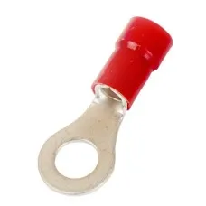 Наконечник НКИ 0,25-1,5 М10 (D10,5мм) с отверстием под винт (100 шт) (2A10P-EE-PA). Наконечник с отверстием под винт и изолированным фланцем ПА. ДКС