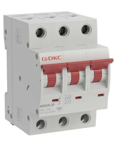 YON max MD63N 3P 40А 6кА C (MD63N-3PC40). Автоматический выключатель. ДКС в Ярославле