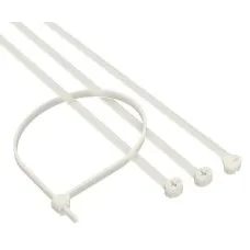 Хомут 2,5x100 P6.6, белый (100шт) (21203SR): Хомут с двойным замком