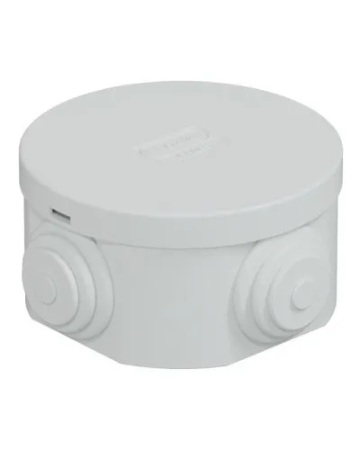 Коробка JBR065 D=65х35, 4 вых., IP44, серая (44004). Коробка монтажная. Экопласт в Ярославле
