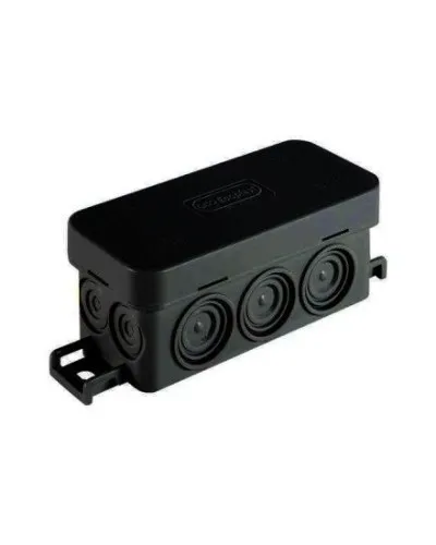 Коробка JBL090 90х42х40, 10 вых., IP55, черная (44055BL-1). Коробка монтажная. Экопласт в Ярославле