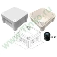 КМ-1212(П)-IP66(П6-12). Коробка монтажная. Гефест