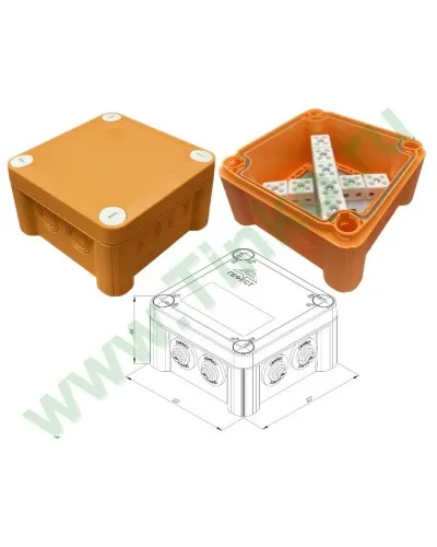 КМ-О-1212(П)(18к)-IP55: Коробка монтажная огнестойкая в Ярославле