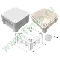КМ-1212(П)-IP55. Коробка монтажная. Гефест