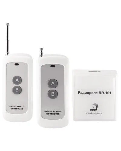 RR-101 + 2 пульта, 250-950 метров, двойное питание 12В и 220В. Комплект радиореле. ИПРо в Ярославле