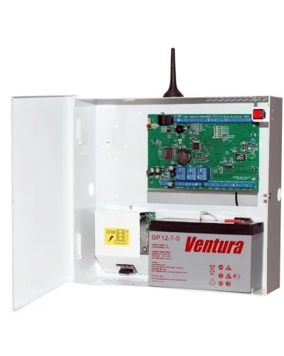 S632-2GSM-BK25-W (S632-2GSM-BK), Бокс-комплект под 7Ач, белый. Устройство оконечное объектовое приемно-контрольное c GSM коммуникатором. Проксима в Ярославле