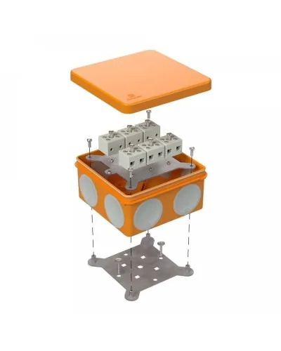 Коробка огнестойкая 100х100х50 (60-0300-FR6.0-12). Коробка огнестойкая для открытой установки. Промрукав в Ярославле