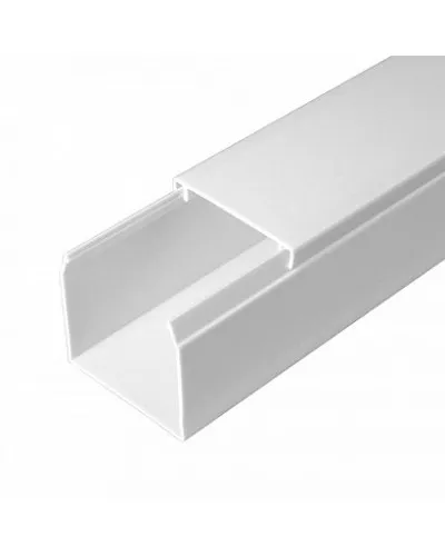 Короб 40х40 (Промрукав) (PR.0640401). Кабель-канал с двойным замком белый 40х40. Промрукав в Ярославле