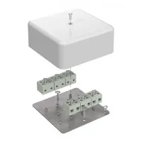 Коробка огнестойкая 103х103х45 (латунь) (40-0470-FR6.0-12-Е60). Коробка огнестойкая для открытой установки. Промрукав