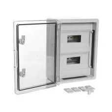 ЩРН-24 IP65 Корпус пластиковый распределительный прозрачная дверь 400х300х170 (PR08.26503). Корпус пластиковый. Промрукав