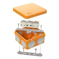 Коробка огнестойкая 60-0210-FR6.0-6 Е15-Е120 80х80х40. Коробка огнестойкая для открытой установки. Промрукав