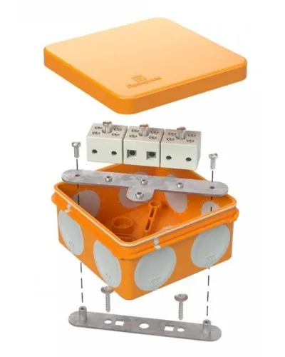 Коробка огнестойкая 60-0210-FR6.0-6 Е15-Е120 80х80х40. Коробка огнестойкая для открытой установки. Промрукав в Ярославле