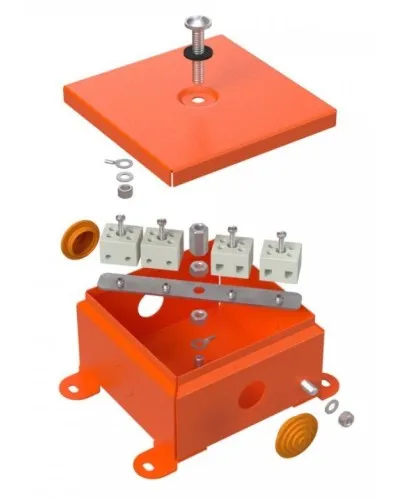 Коробка огнестойкая 110х110х65 (70-0360-FR6.0-8). Коробка огнестойкая для открытой установки. Промрукав в Ярославле